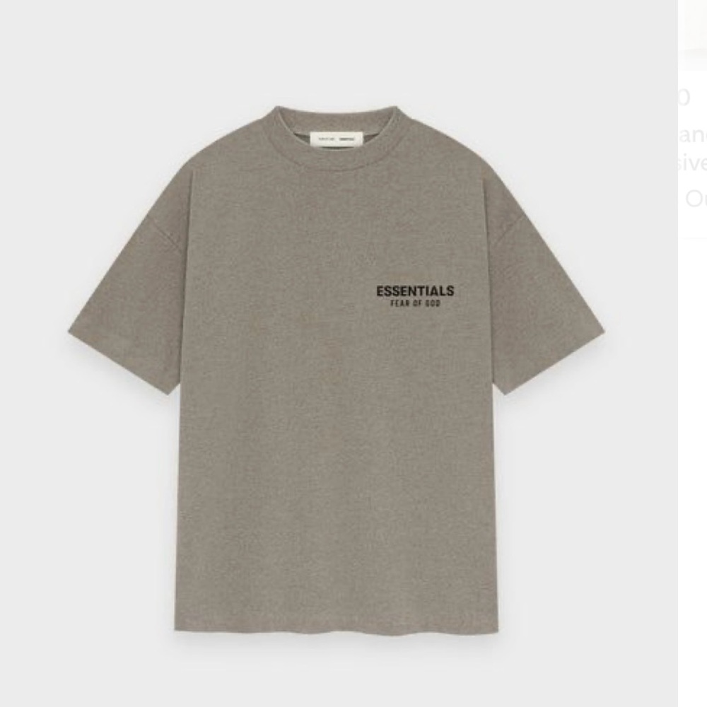 Fear of God Essentials Gray Short Sleeve Tee